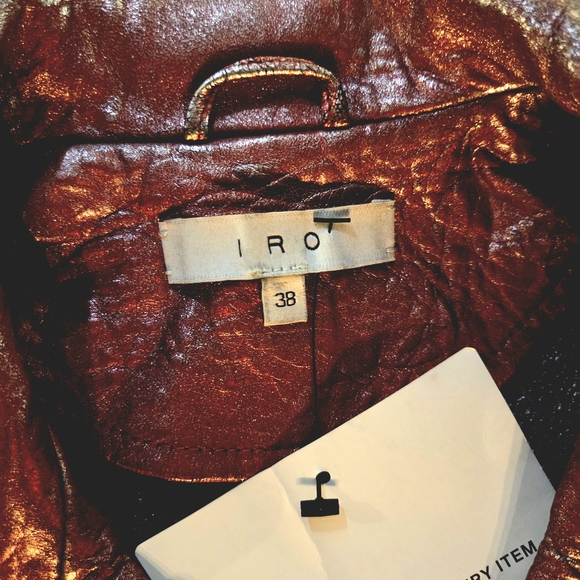 IRO Red Leather Jacket - Picture 2 of 9